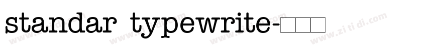 standar typewrite字体转换